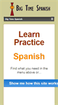 Mobile Screenshot of bigtimespanish.com